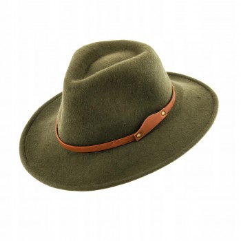 Poľovnícky klobúk s koženým páskom 