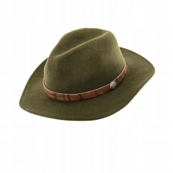 Poľovnícky klobúk s koženým páskom  1